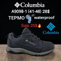 Мужские кроссовки Columbia термо -21° waterproof A9098-1 KL