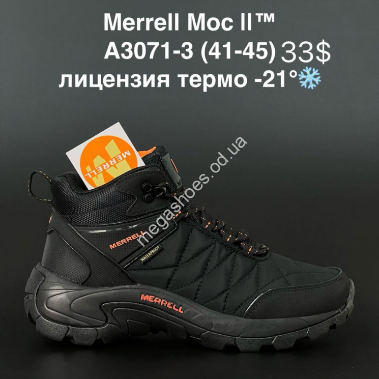 Мужские кроссовки Merrell Moc II™ лицензия термо -21° A3071-3 AN купити оптом на 7 км в Одесі​