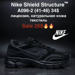 Мужские кроссовки Nike Shield Structure лиценция, натуральная кожа, текстиль A096-2 MG