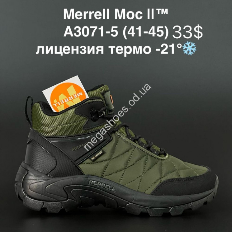 Мужские кроссовки Merrell Moc II™ лицензия термо -21° A3071-5 AN купити оптом на 7 км в Одесі​