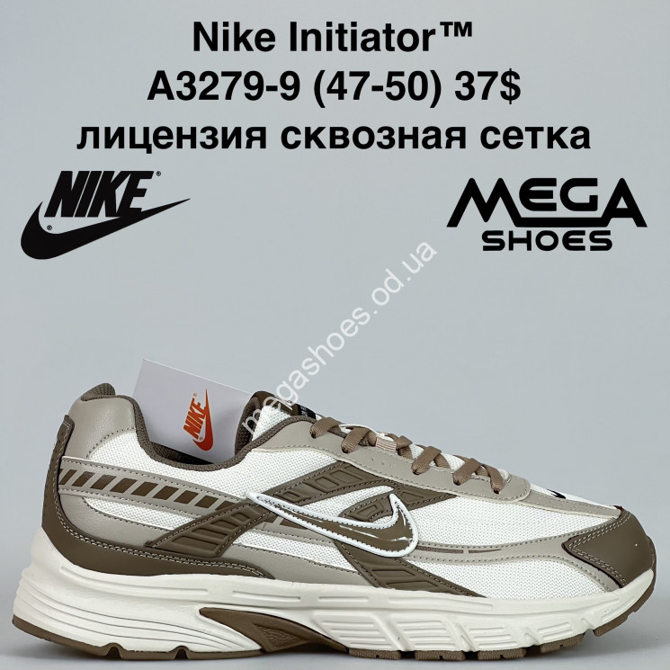 Мужские кроссовки великаны Nike Initiator™ лицензия, сквозная сетка A3279-9 BH купить оптом в Одессе