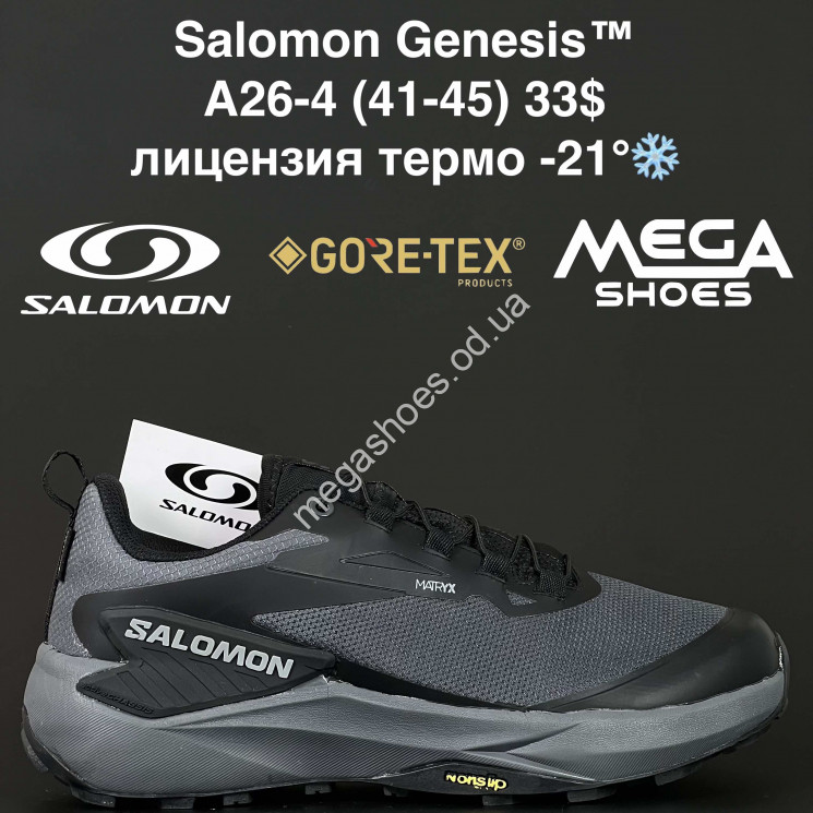 Мужские кроссовки Salomon Genesis™ лицензия, термо -21° A26-4 NA купити оптом на 7 км в Одесі​