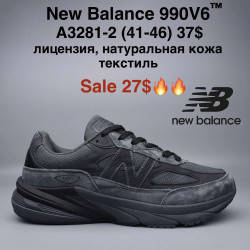 Мужские кроссовки New Balance 990V6™ лицензия, натуральная кожа, текстиль A3281-2 MG