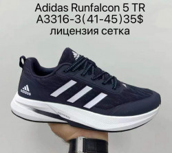 Мужские кроссовки Adidas Runfalcon 5 TR лицензия, сетка A3316-3 SU