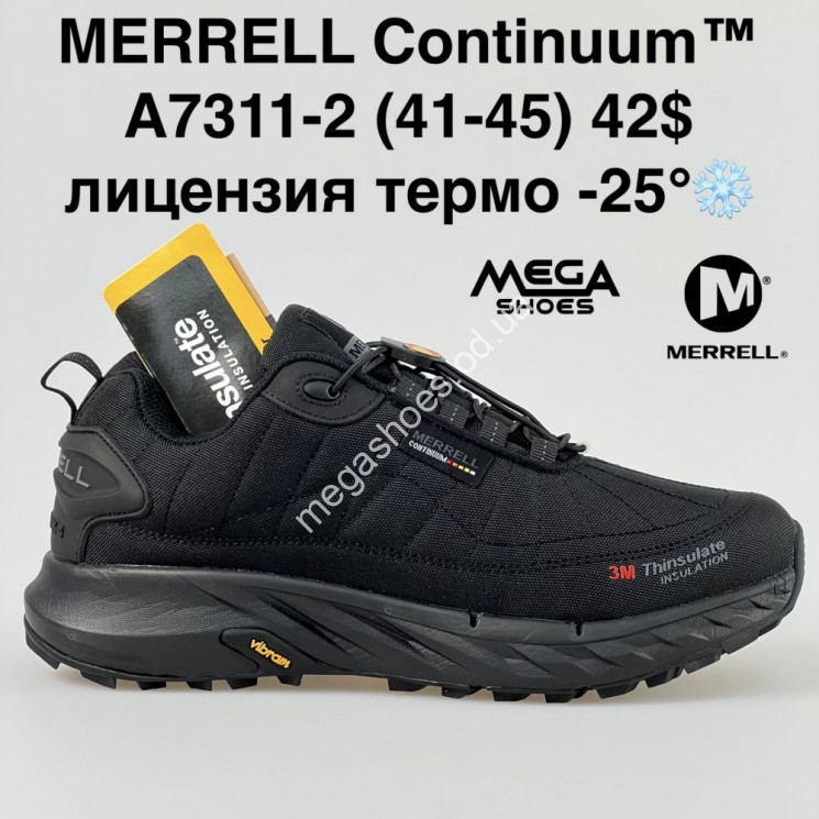 Мужские кроссовки Merrell Continium термо A7311-2 ZS купить оптом в Одессе