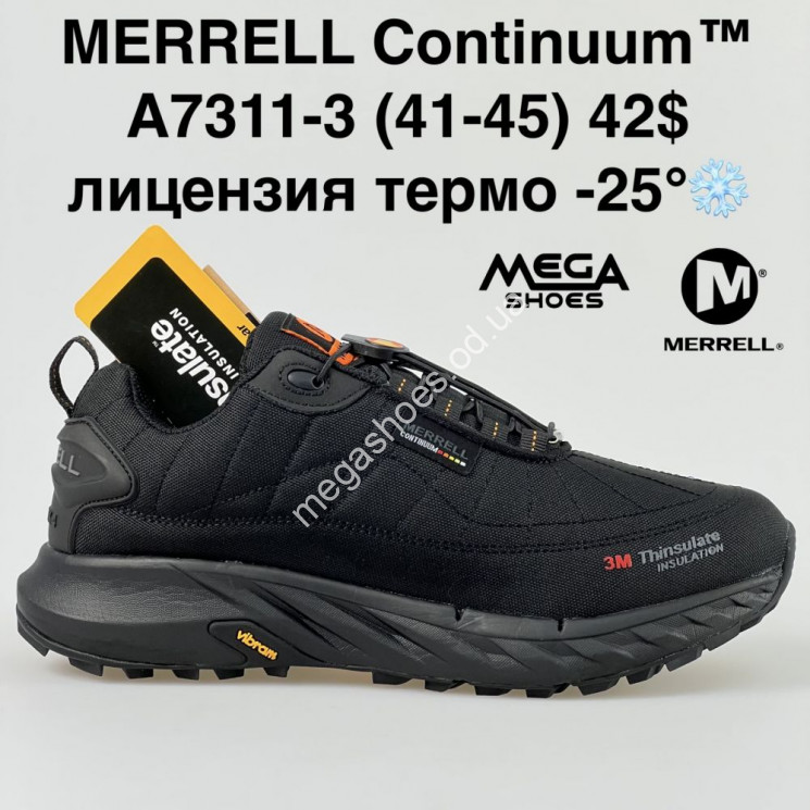 Мужские кроссовки Merrell Continium термо A7311-3 ZS купити оптом на 7 км в Одесі​