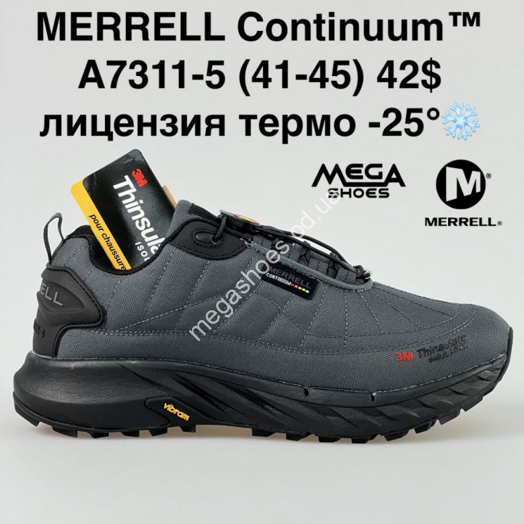 Мужские кроссовки Merrell Continium термо A7311-5 ZS купить оптом в Одессе