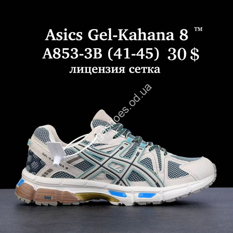 Мужские кроссовки Asics Gel-Kahana 8™ лицензия, сетка A853-3B FU купити оптом на 7 км в Одесі​