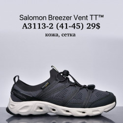 Мужские кроссовки Salomon Breezer Vent™ кожа, сетка A3113-2 SU