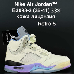 Кроссовки Nike Air Jordan Retro 5 кожа лицензия B3098-3 AN
