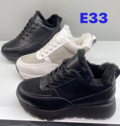 Кроссовки Hengji кожа, зима E33 HG