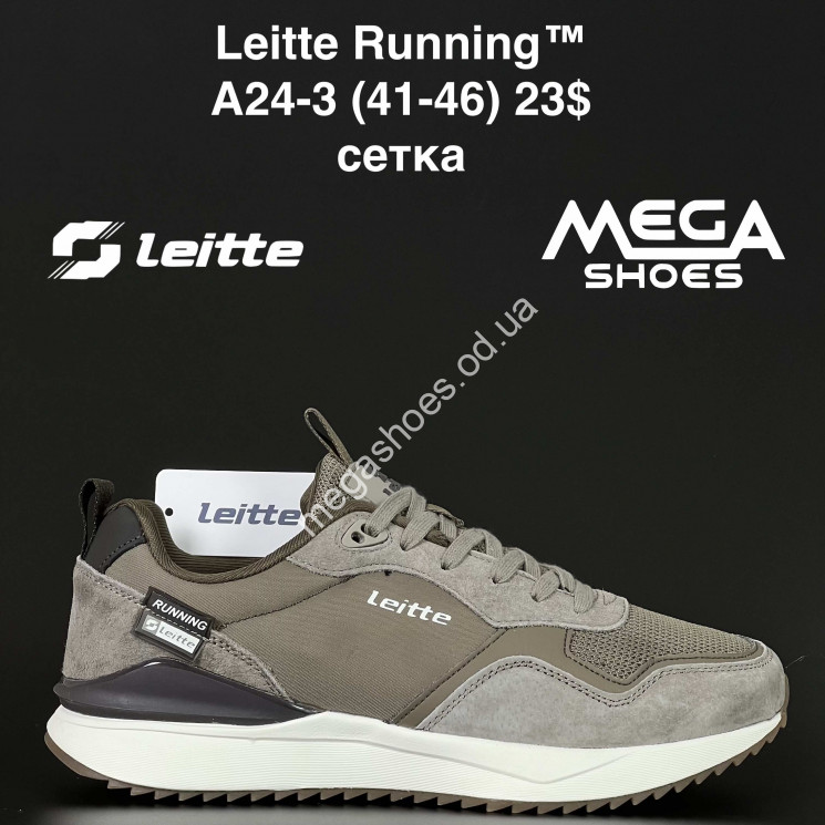 Мужские кроссовки Leitte Running™ сетка A24-3 NA купить оптом в Одессе