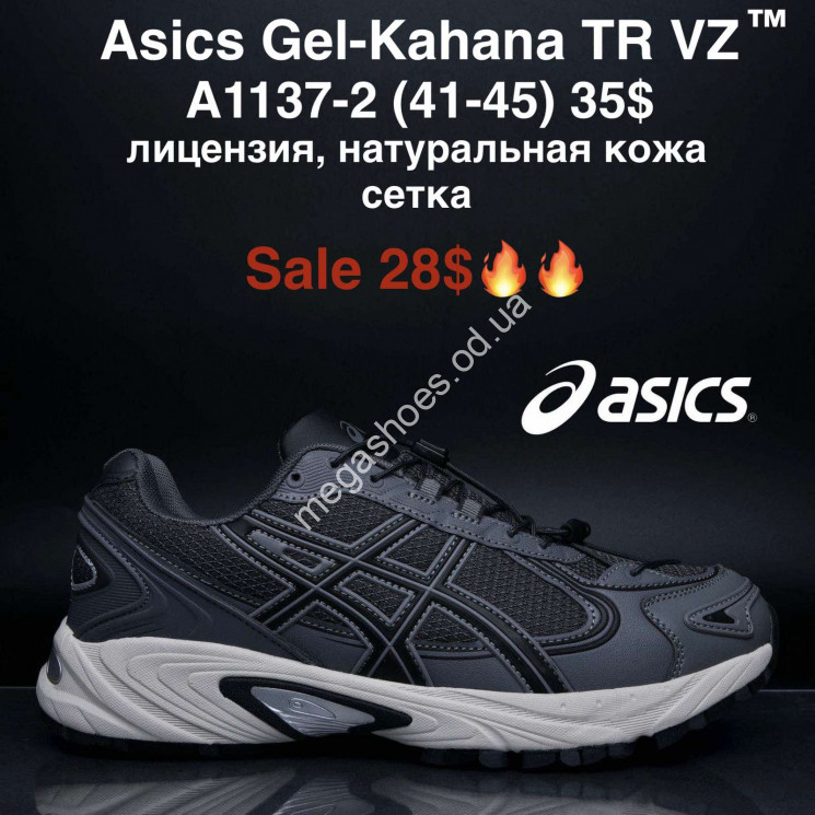 Мужские кроссовки Asics Gel-Kahana TR VZ™ лицензия, натуральная кожа, сетка A1137-2 MG купить оптом в Одессе