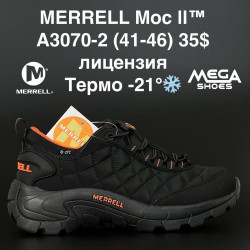 Мужские кроссовки Merrell Moc II термо A3070-2 AN