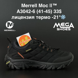 Мужские кроссовки Merrell Moc II термо A3042-6 AN