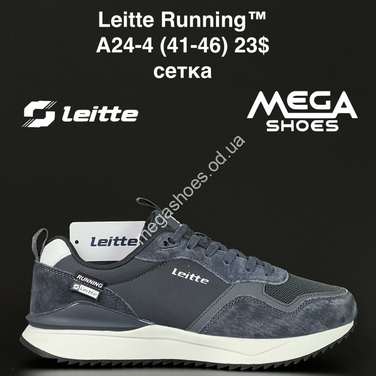 Мужские кроссовки Leitte Running™ сетка A24-4 NA купить оптом в Одессе