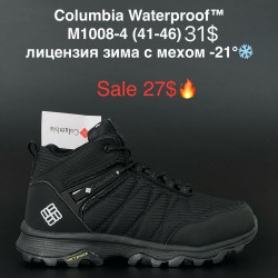 Мужские ботинки Columbia Waterproof™ лицензия зима с мехом -21° M1008-4 KL