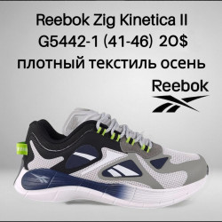 Мужские кроссовки Reebok Zig Kinetica II полный текстиль, осень G5442-1 FT