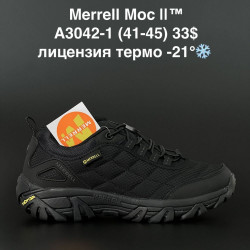 Мужские кроссовки Merrell Moc II термо A3042-1 AN