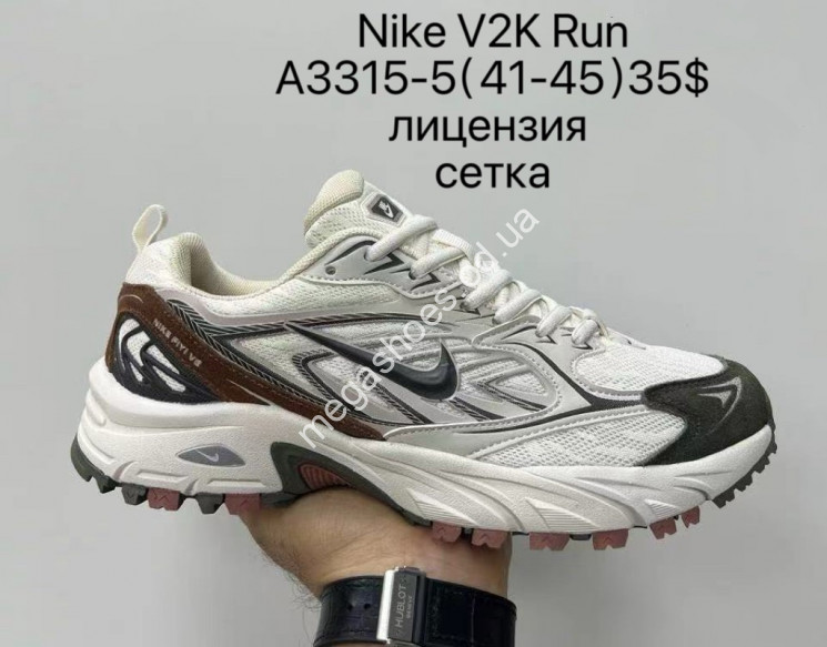 Мужские кроссовки Nike V2K Run лицензия, сетка A3315-5 SU купить оптом в Одессе