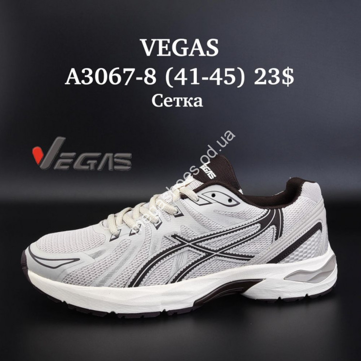 Мужские кроссовки Vegas сетка A3067-8 SU купити оптом на 7 км в Одесі​