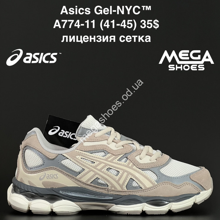 Мужские кроссовки Asics Gel-NYC™ лицензия, сетка A774-11 NA купить оптом в Одессе