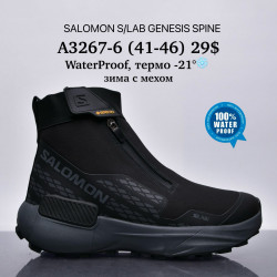 Мужские кроссовки Salomon S/Lab Genesis Spine WaterProof, термо -21°, зима с мехом A3267-6 SU