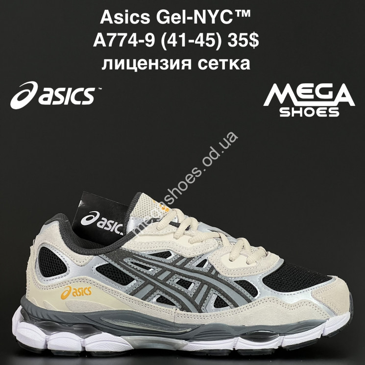 Мужские кроссовки Asics Gel-NYC™ лицензия, сетка A774-9 NA купить оптом в Одессе