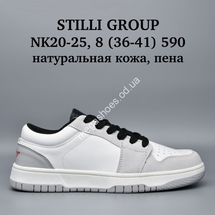 Кроссовки Stilli натуральная кожа, пена NK20-25 WB купить оптом в Одессе