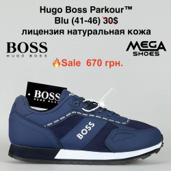 Мужские кроссовки Hugo Boss Parkour™ лицензия, натуральная кожа Blue PT