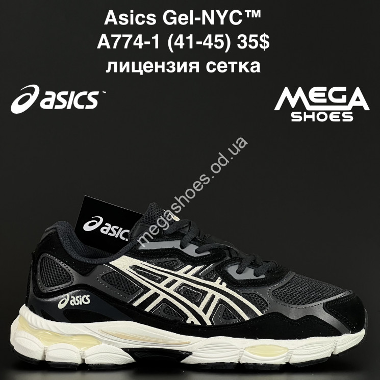 Мужские кроссовки Asics Gel-NYC™ лицензия, сетка A774-1 NA купить оптом в Одессе