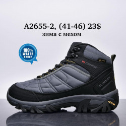 Мужские кроссовки Supo Waterproof™ зима с мехом A2655-2 SU