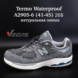 Мужские кроссовки Supo Vegas 2002R Termo Waterproof натуральная замша A2905-6 SU