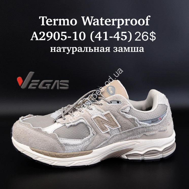 Мужские кроссовки Supo Vegas 2002R Termo Waterproof натуральная замша A2905-10 SU купити оптом на 7 км в Одесі​