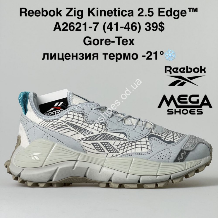 Мужские кроссовки Reebok Zig Kinetica 2.5 Edge Gore-Tex термо A2621-7 BH купити оптом на 7 км в Одесі​