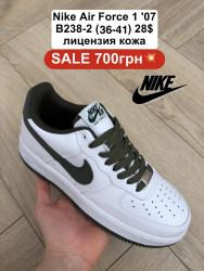 Кроссовки Nike Air Force 1 Low лицензия, кожа B238-2 FL
