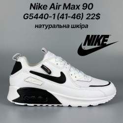 Мужские кроссовки Nike Air Max 90 натуральная кожа G5440-1 FT