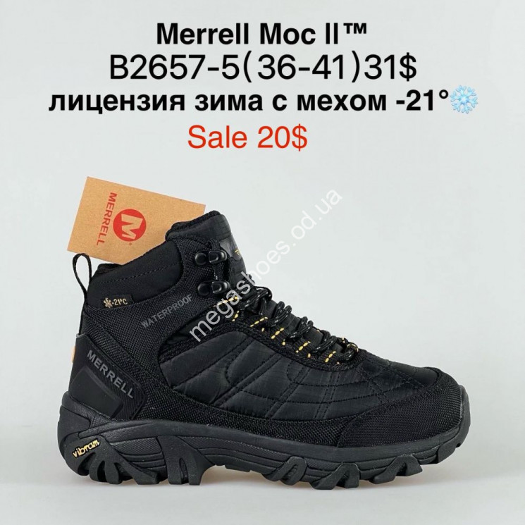 Кроссовки Merrell Moc II™ лицензия зима с мехом -21° B2657-5 PT купить оптом в Одессе