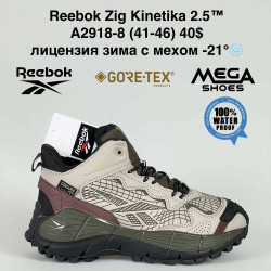 Мужские кроссовки Reebok Zig Kinetica 2.5 ™ лицензия зима с мехом -21° A2918-8 BH