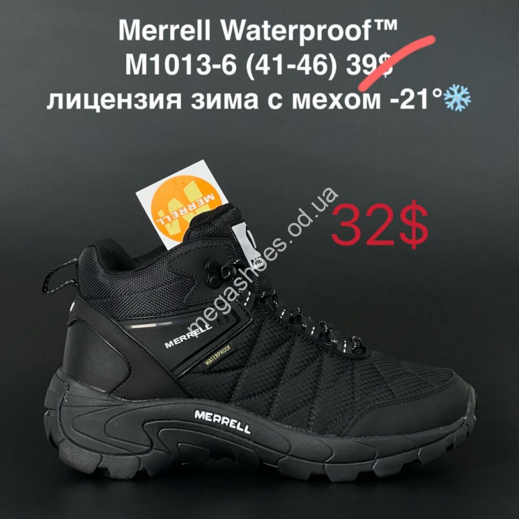 Мужские ботинки Merrell Waterproof зима M1013-6 AN  купить оптом в Одессе
