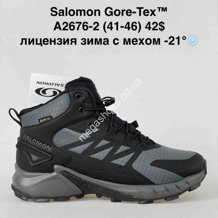 Мужские кроссовки Salomon Gore-Tex зима A2676-2 BH купити оптом на 7 км в Одесі​