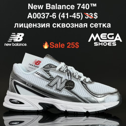 Мужские кроссовки New Balance 740 лицензия, сквозная сетка A0037-6 FL