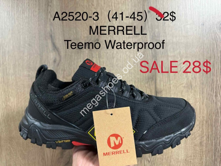 Мужские кроссовки Merrell Waterproof термо A2520-3 SU купить оптом в Одессе
